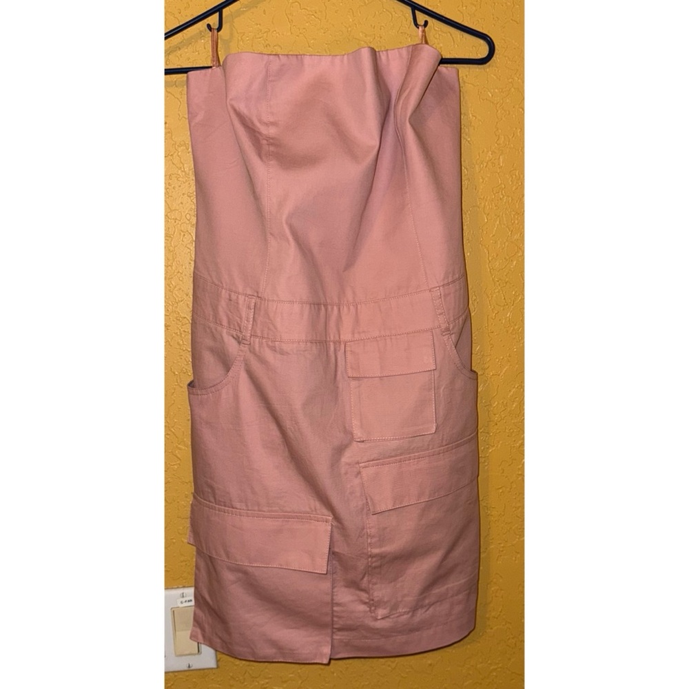 New Zara Blush Strapless Dress - Picture 5 of 9